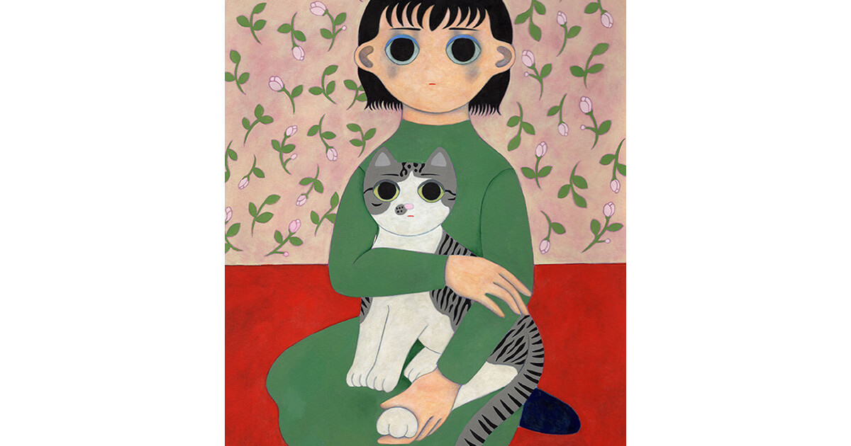 猫の足を触る