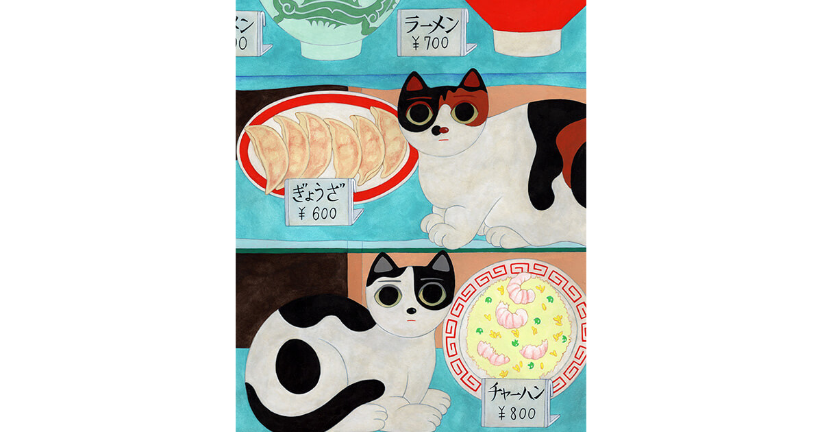 中華料理屋のショーウィンドウ